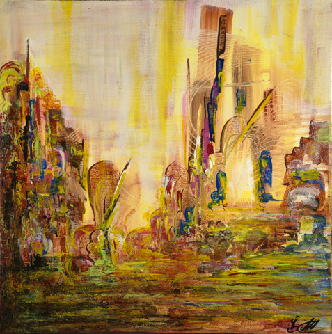 DEUX SOEURS 40 x 40 cm