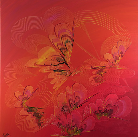 WITCHES 100 x 100 cm